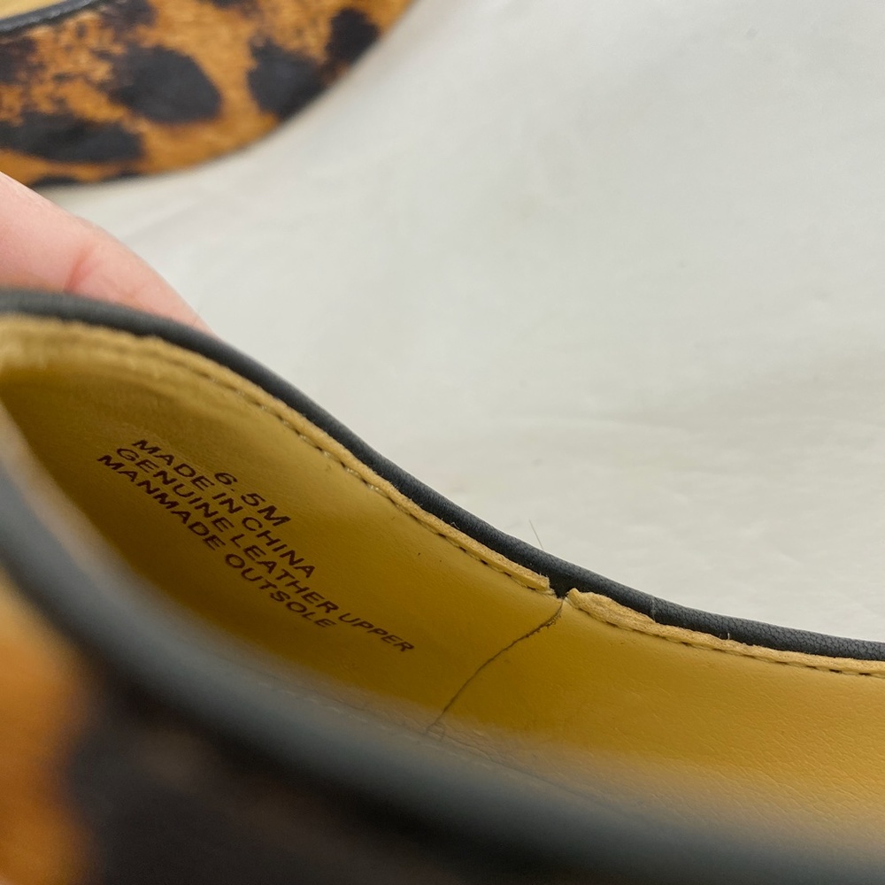 Talbots Calf Hair Leopard Print Pumps Sz. 6.5 - Picture 4 of 13